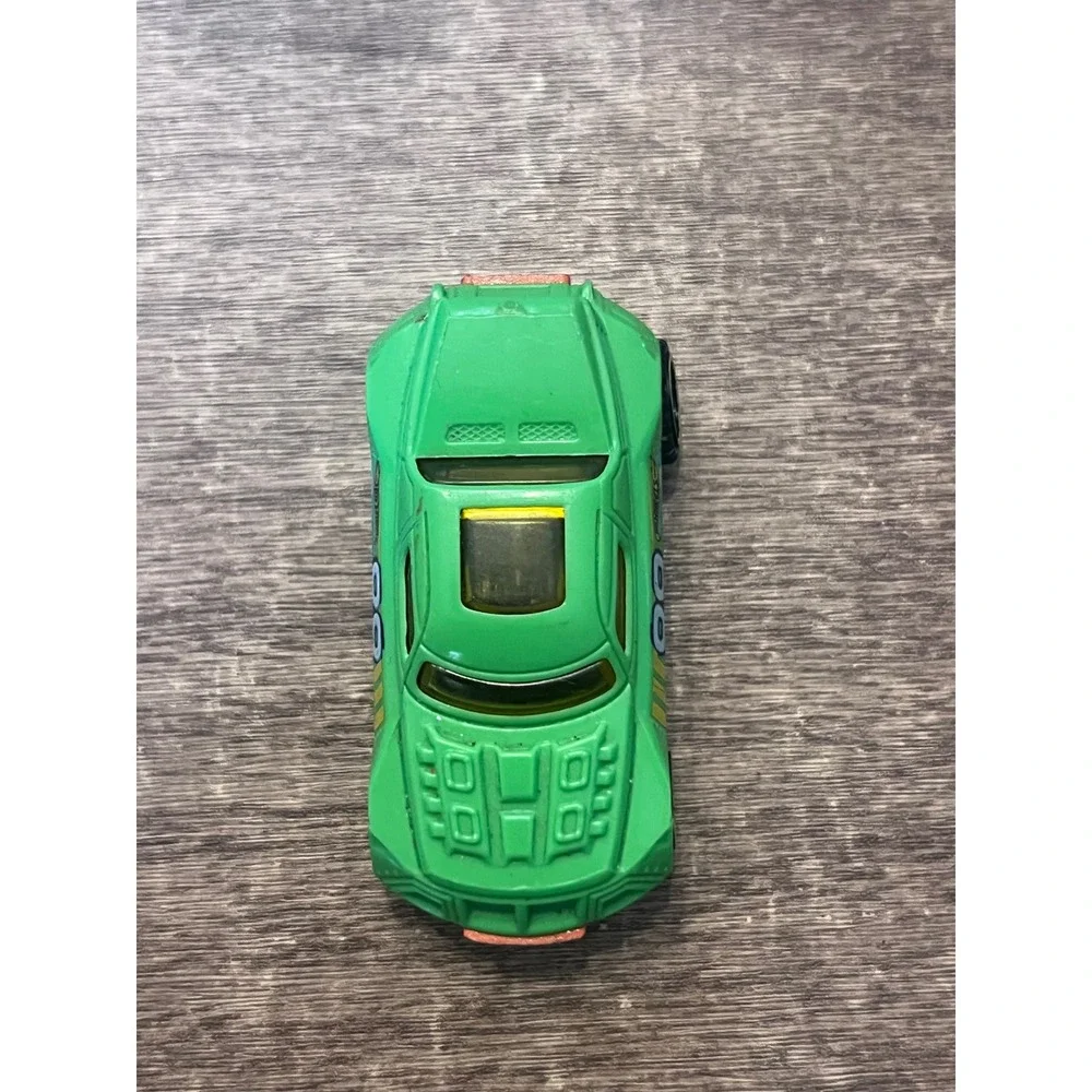 Hot Wheels RD-08 Neon Green W Orange Bottom Off Roading Loose Die Cast Truck